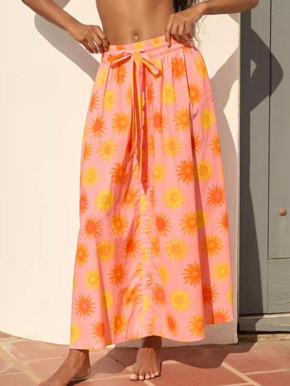 Farm Rio x Anthropologie Sun Midi Skirt